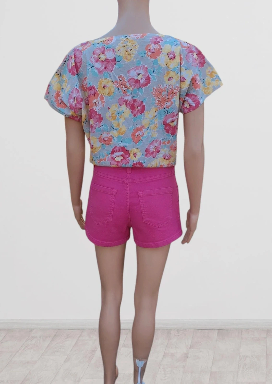 Pantalón corto de mezclilla rosa fúcsia Mim - Talla M - Muy buen estado – photo 2
